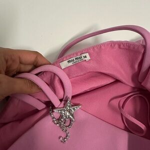 Miu Miu Pink Dress with Star Pendant